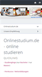 Mobile Screenshot of onlinestudium.de