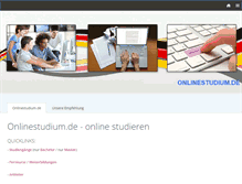 Tablet Screenshot of onlinestudium.de
